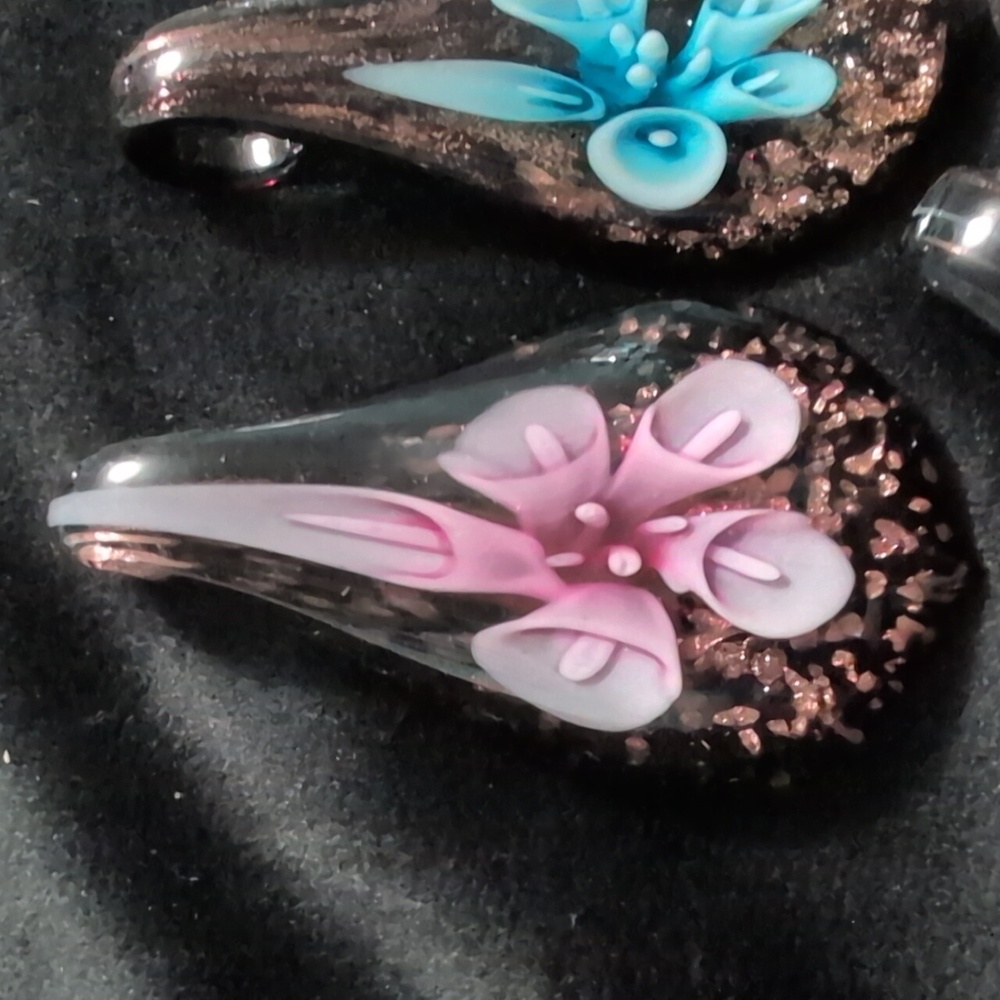 Colorful Glass Pendant Set - Picture 2 of 8